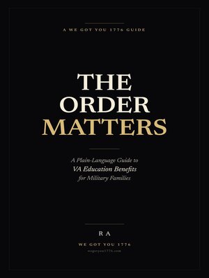 cover image of The Order Matters